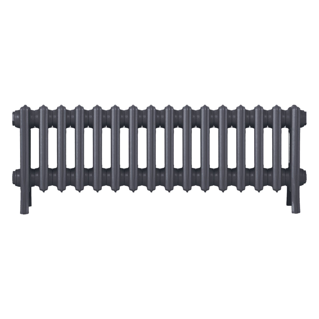 Grace - Astral Grey Mid Cast Iron Column Radiator H350mm x W998mm 4 Column - Floor Standing