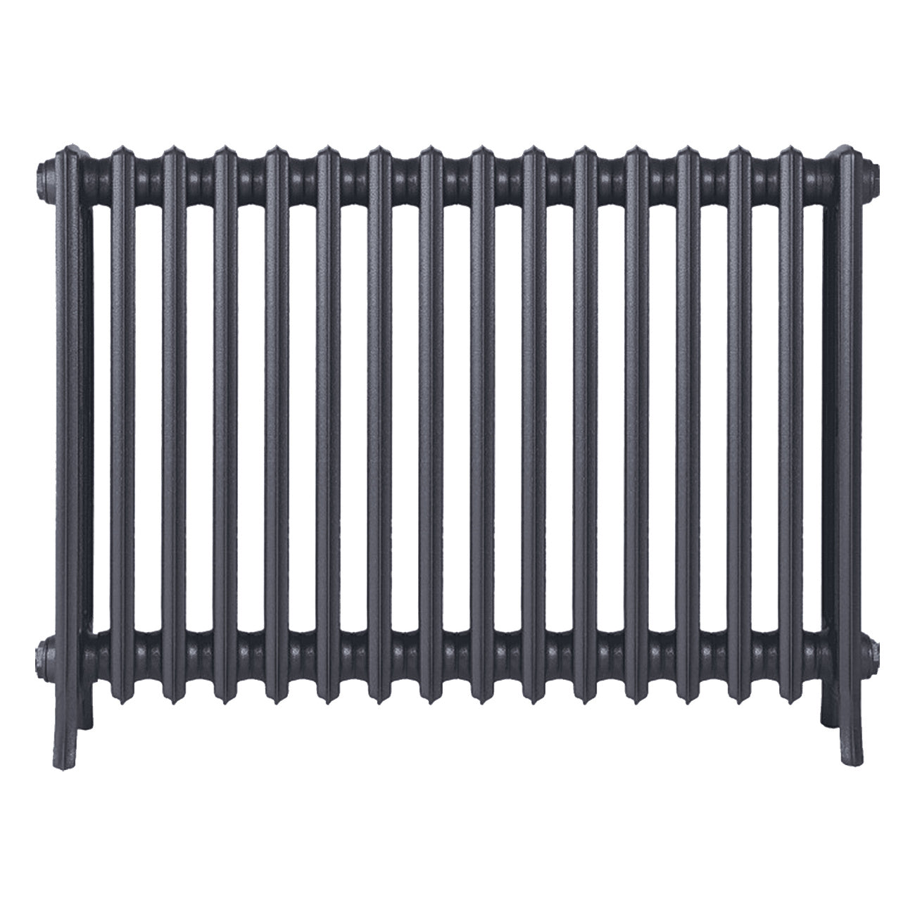 Grace - Astral Grey Mid Cast Iron Column Radiator H700mm x W998mm 4 Column - Wall Hung