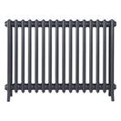 Grace - Astral Grey Mid Cast Iron Column Radiator H700mm x W998mm 4 Column - Wall Hung