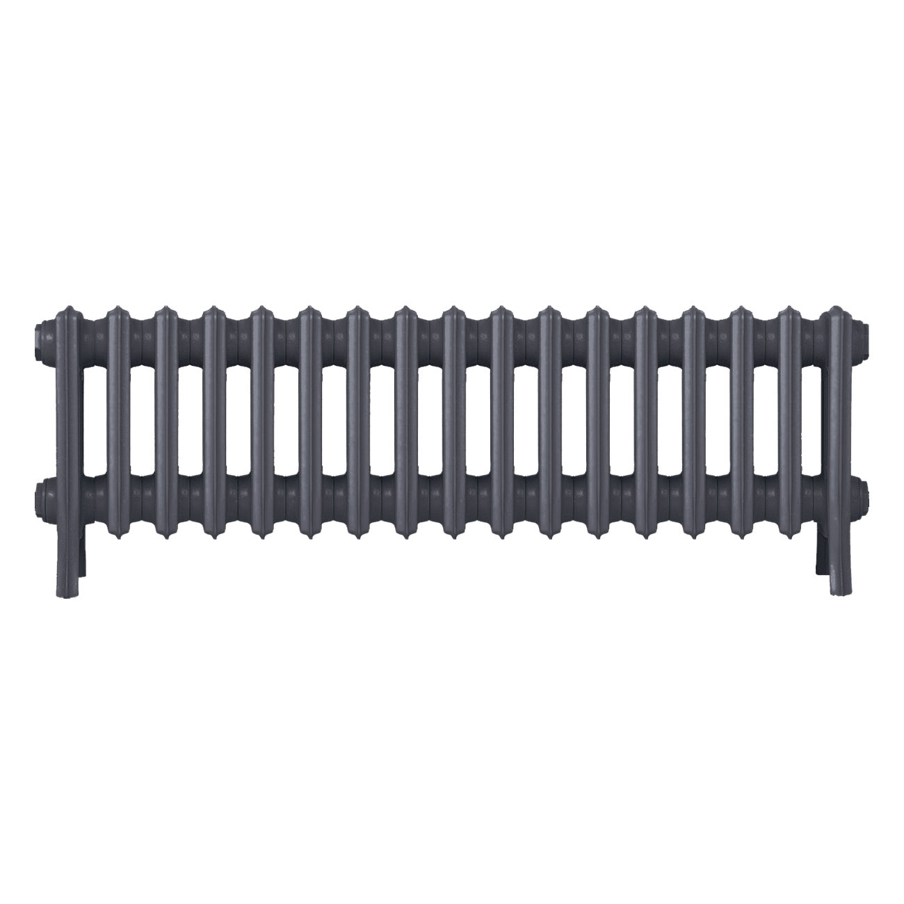 Grace - Astral Grey Mid Cast Iron Column Radiator H350mm x W1059mm 4 Column - Floor Standing