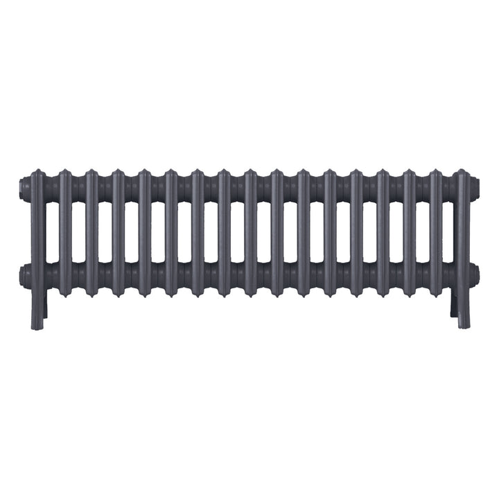 Grace - Astral Grey Mid Cast Iron Column Radiator H350mm x W1059mm 4 Column - Floor Standing