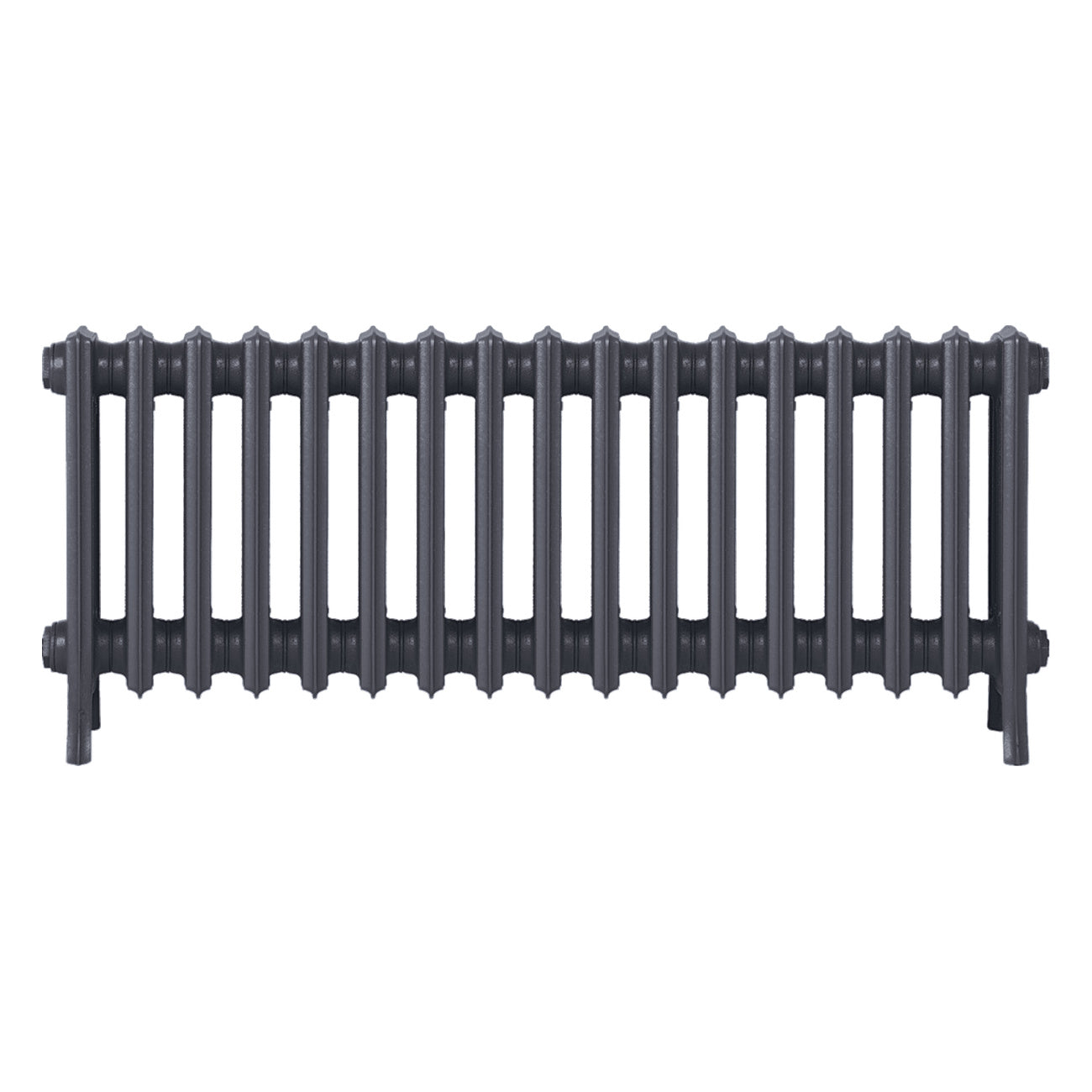 Grace - Astral Grey Mid Cast Iron Column Radiator H450mm x W1059mm 4 Column - Wall Hung