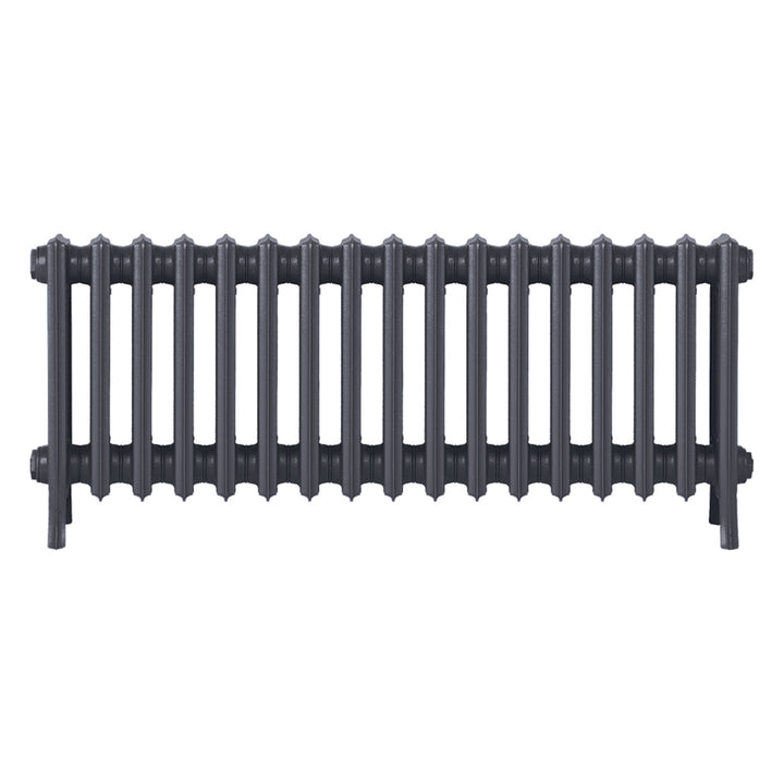 Grace - Astral Grey Mid Cast Iron Column Radiator H450mm x W1059mm 4 Column - Wall Hung