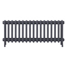 Grace - Astral Grey Mid Cast Iron Column Radiator H450mm x W1059mm 4 Column - Wall Hung