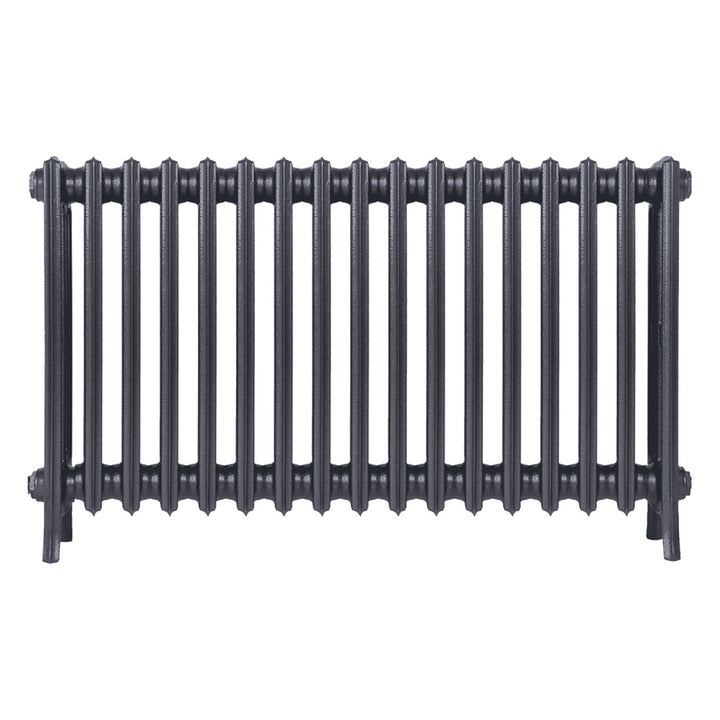 Grace - Astral Grey Mid Cast Iron Column Radiator H650mm x W1059mm 4 Column - Floor Standing