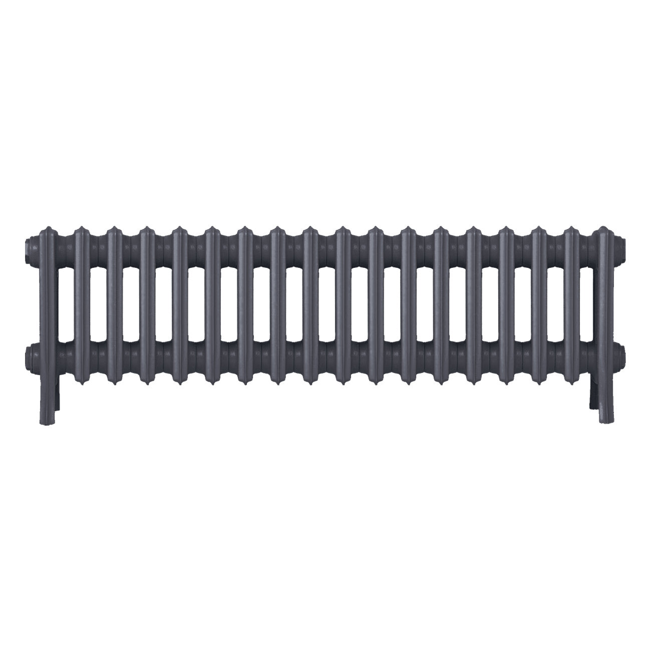 Grace - Astral Grey Mid Cast Iron Column Radiator H300mm x W1119mm 4 Column - Wall Hung