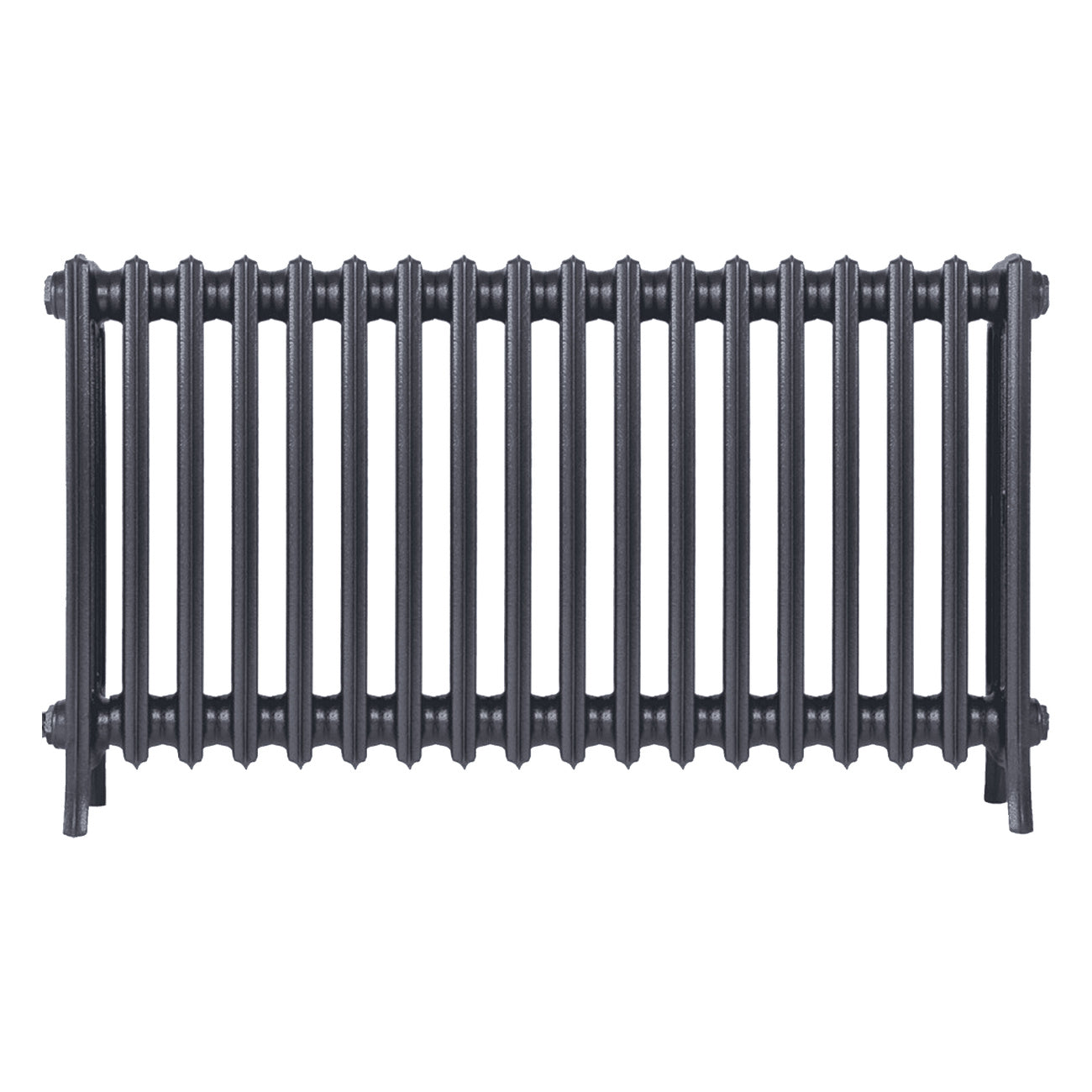 Grace - Astral Grey Mid Cast Iron Column Radiator H650mm x W1119mm 4 Column - Floor Standing