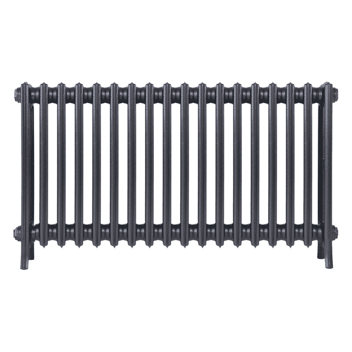 Grace - Astral Grey Mid Cast Iron Column Radiator H650mm x W1119mm 4 Column - Floor Standing