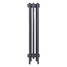 Grace - Astral Grey Mid Cast Iron Column Radiator H950mm x W212mm 4 Column - Floor Standing