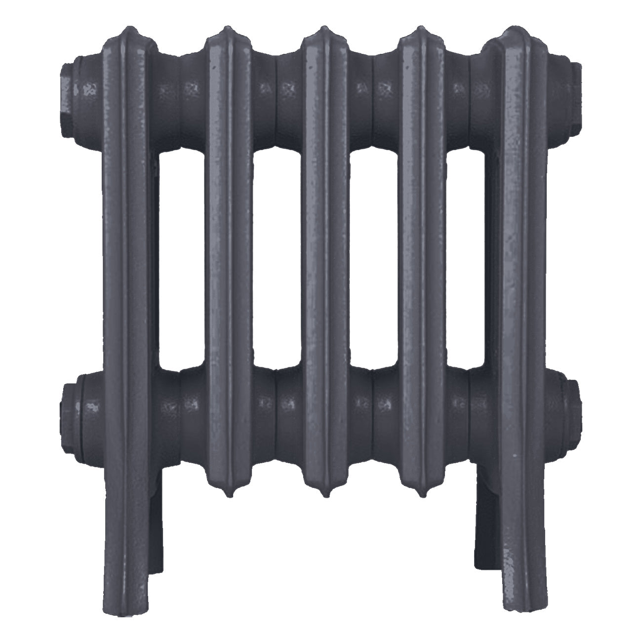Grace - Astral Grey Mid Cast Iron Column Radiator H350mm x W333mm 4 Column - Floor Standing