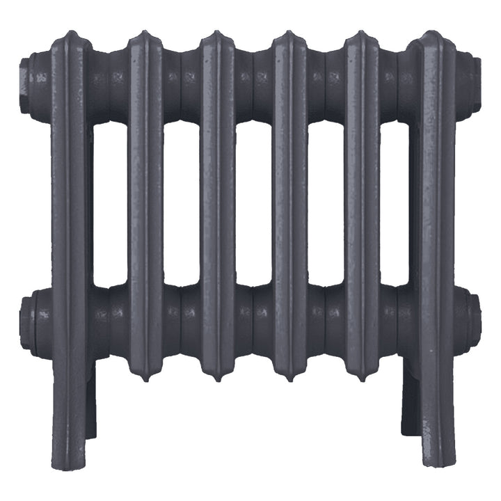 Grace - Astral Grey Mid Cast Iron Column Radiator H350mm x W393mm 4 Column - Floor Standing
