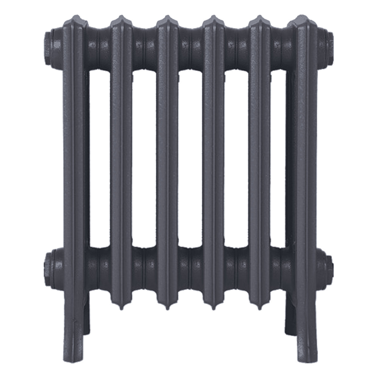 Grace - Astral Grey Mid Cast Iron Column Radiator H450mm x W393mm 4 Column - Wall Hung