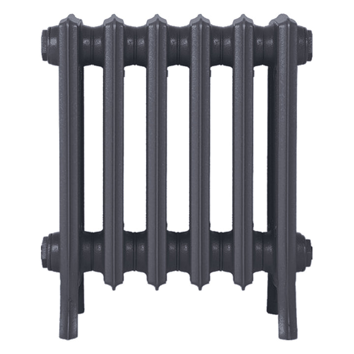 Grace - Astral Grey Mid Cast Iron Column Radiator H450mm x W393mm 4 Column - Wall Hung
