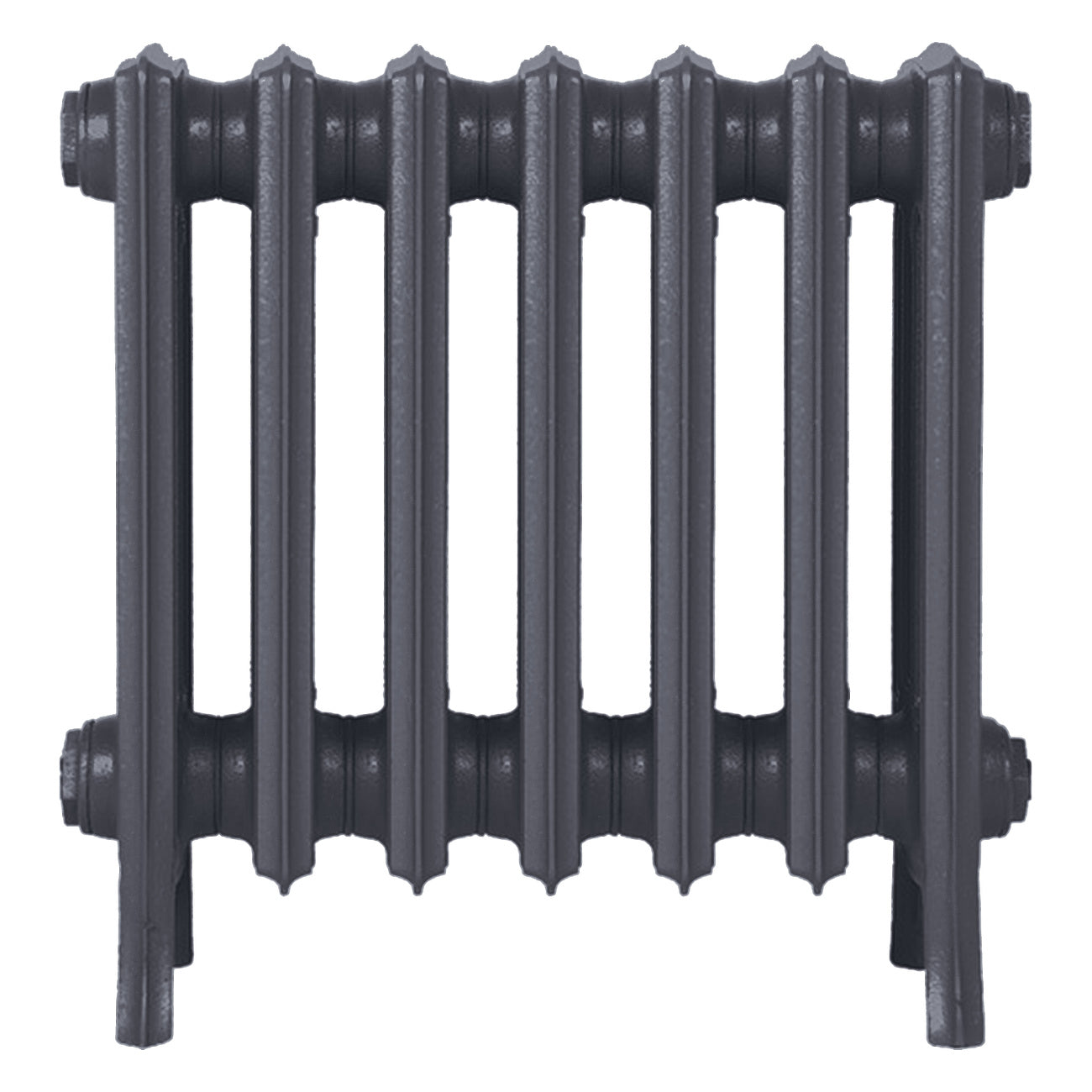 Grace - Astral Grey Mid Cast Iron Column Radiator H450mm x W454mm 4 Column - Wall Hung