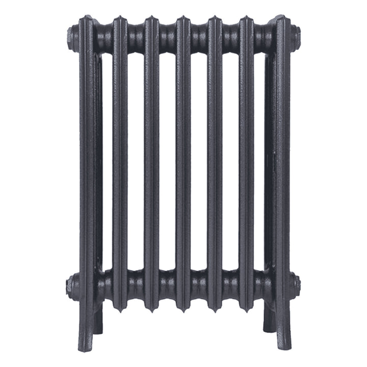 Grace - Astral Grey Mid Cast Iron Column Radiator H600mm x W454mm 4 Column - Wall Hung