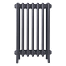 Grace - Astral Grey Mid Cast Iron Column Radiator H700mm x W454mm 4 Column - Wall Hung