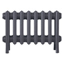 Grace - Astral Grey Mid Cast Iron Column Radiator H300mm x W514mm 4 Column - Wall Hung