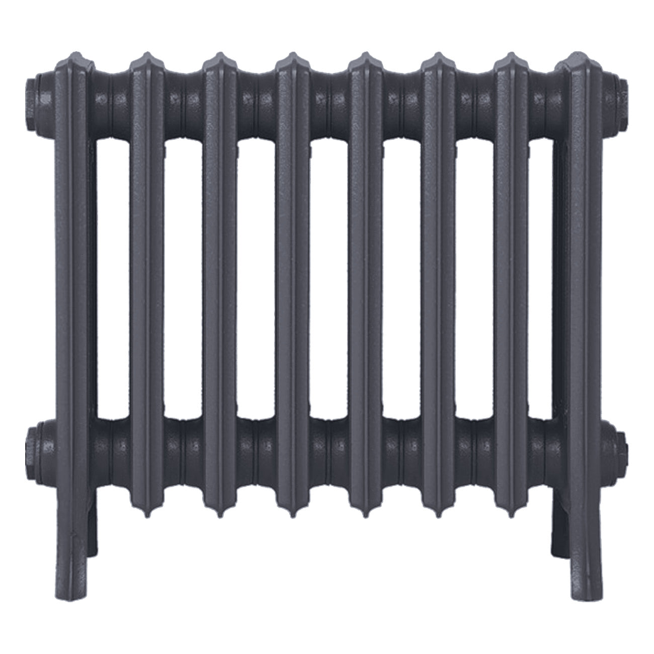 Grace - Astral Grey Mid Cast Iron Column Radiator H450mm x W514mm 4 Column - Wall Hung