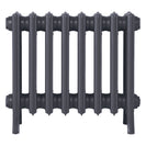 Grace - Astral Grey Mid Cast Iron Column Radiator H450mm x W514mm 4 Column - Wall Hung