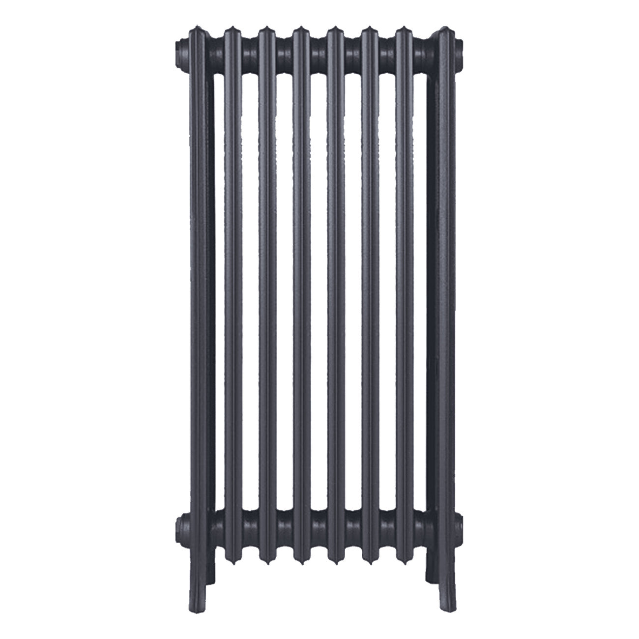 Grace - Astral Grey Mid Cast Iron Column Radiator H950mm x W514mm 4 Column - Floor Standing