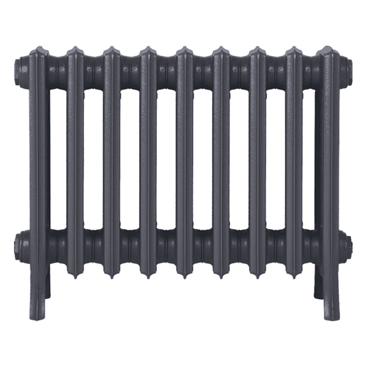 Grace - Astral Grey Mid Cast Iron Column Radiator H450mm x W575mm 4 Column - Wall Hung
