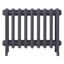 Grace - Astral Grey Mid Cast Iron Column Radiator H450mm x W575mm 4 Column - Wall Hung