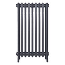Grace - Astral Grey Mid Cast Iron Column Radiator H950mm x W575mm 4 Column - Floor Standing