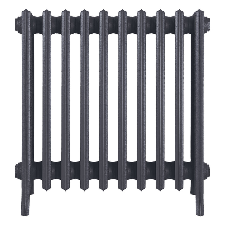 Grace - Astral Grey Mid Cast Iron Column Radiator H650mm x W635mm 6 Column - Floor Standing