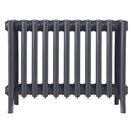Grace - Astral Grey Mid Cast Iron Column Radiator H450mm x W696mm 6 Column - Wall Hung