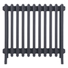Grace - Astral Grey Mid Cast Iron Column Radiator H650mm x W696mm 6 Column - Floor Standing
