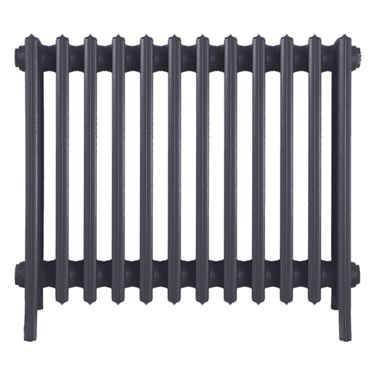 Grace - Astral Grey Mid Cast Iron Column Radiator H600mm x W756mm 6 Column - Wall Hung