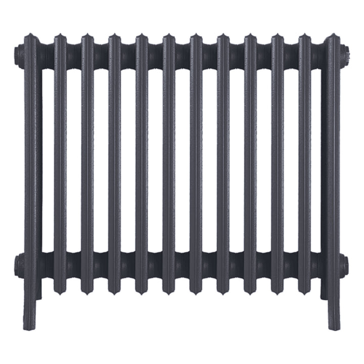 Grace - Astral Grey Mid Cast Iron Column Radiator H600mm x W756mm 6 Column - Wall Hung