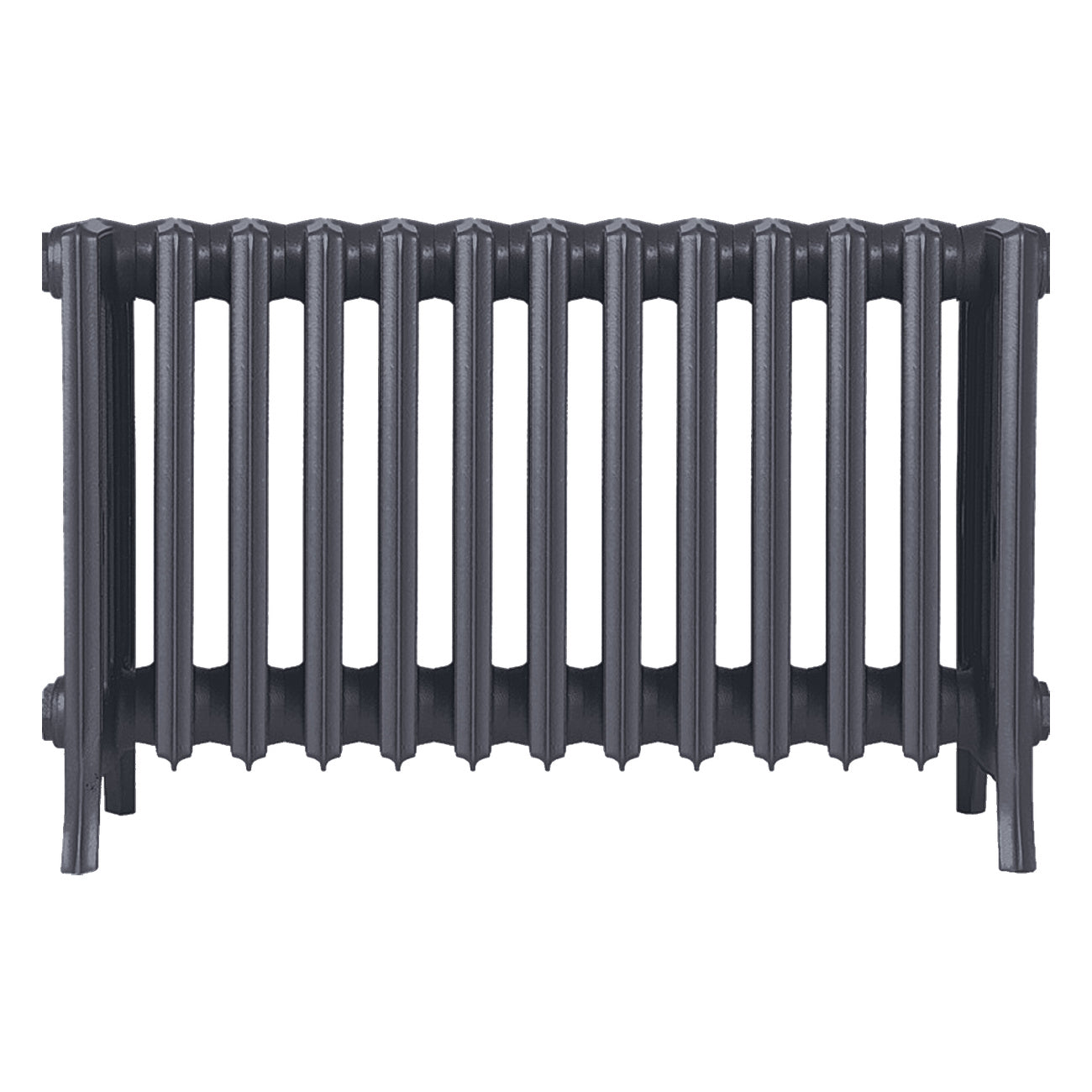 Grace - Astral Grey Mid Cast Iron Column Radiator H450mm x W817mm 6 Column - Wall Hung