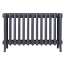 Grace - Astral Grey Mid Cast Iron Column Radiator H450mm x W817mm 6 Column - Wall Hung