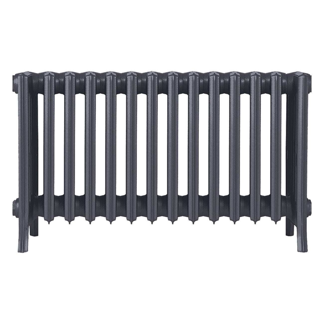 Grace - Astral Grey Mid Cast Iron Column Radiator H450mm x W877mm 6 Column - Wall Hung