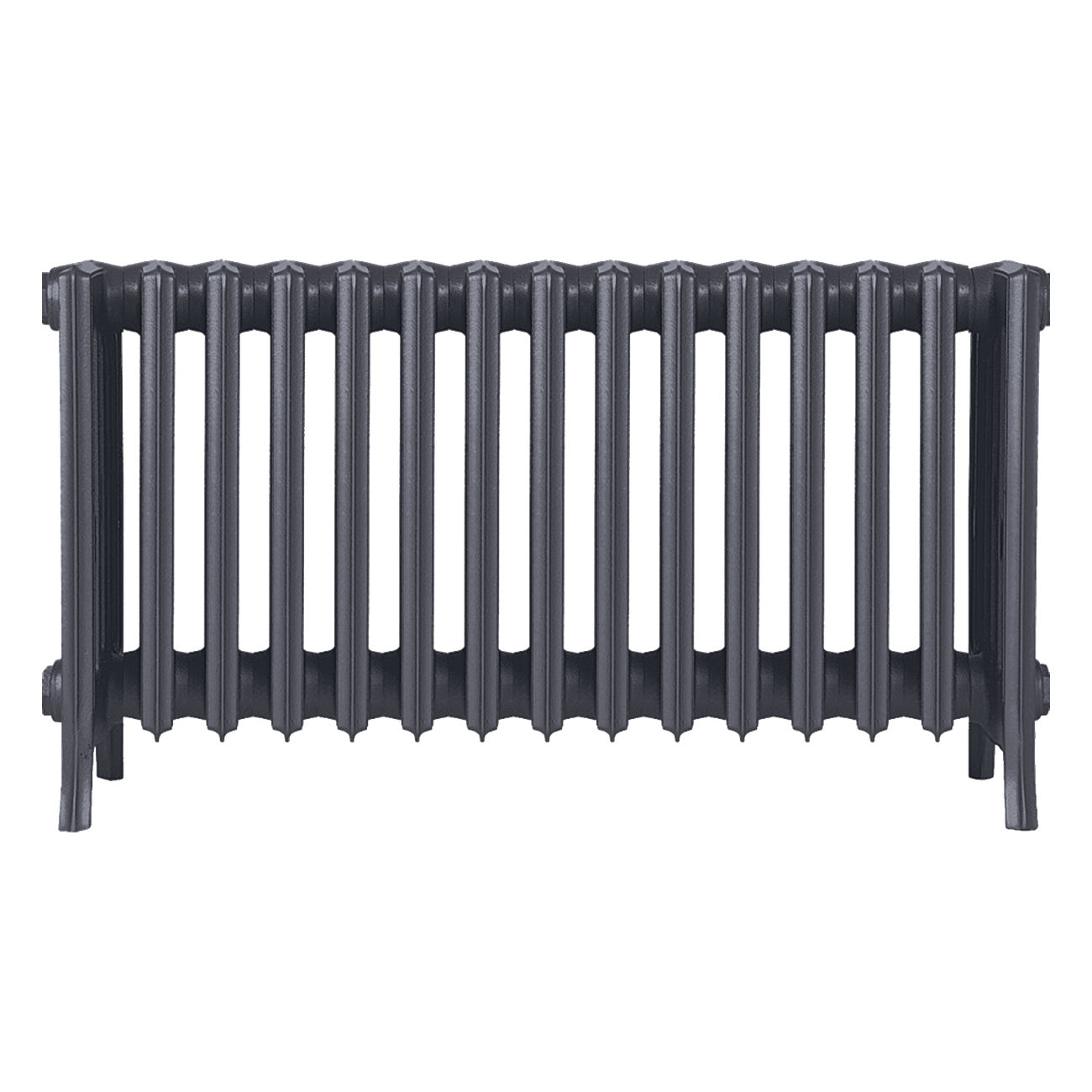 Grace - Astral Grey Mid Cast Iron Column Radiator H450mm x W938mm 6 Column - Wall Hung