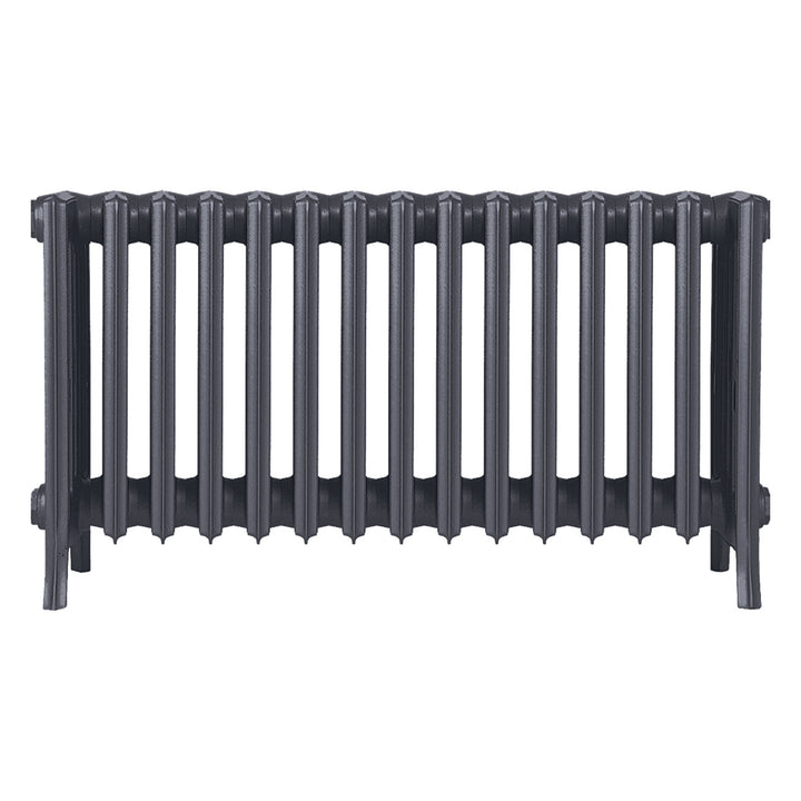 Grace - Astral Grey Mid Cast Iron Column Radiator H450mm x W938mm 6 Column - Wall Hung