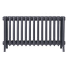 Grace - Astral Grey Mid Cast Iron Column Radiator H450mm x W938mm 6 Column - Wall Hung