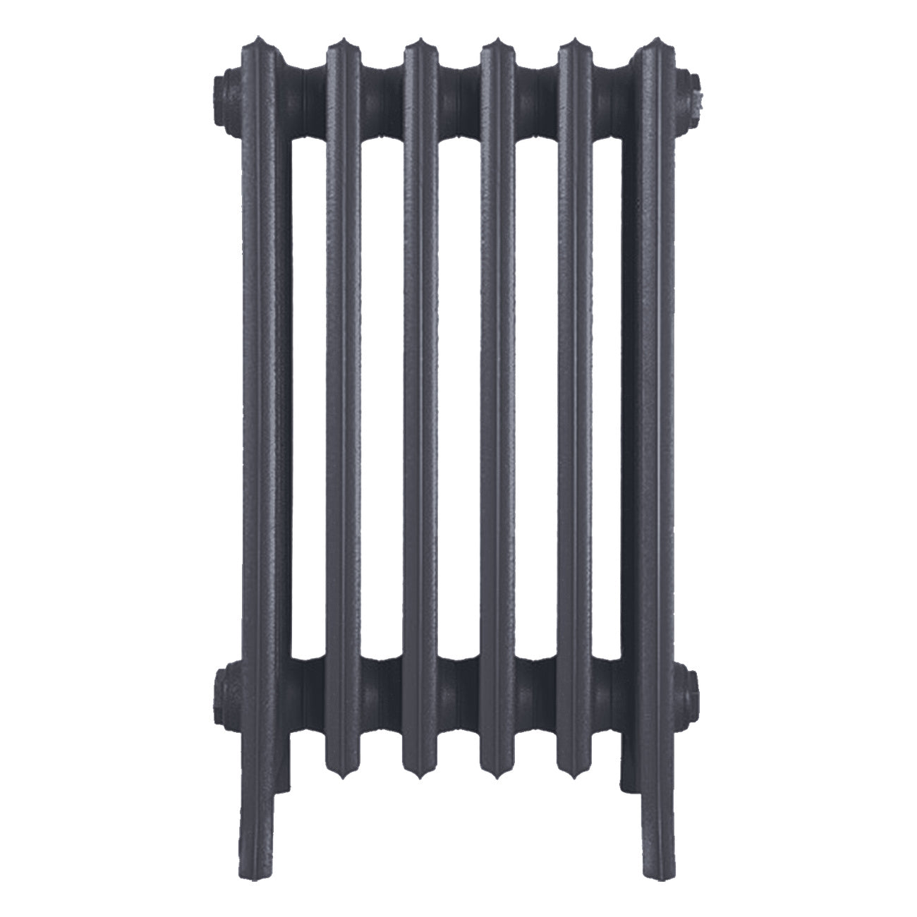 Grace - Astral Grey Mid Cast Iron Column Radiator H650mm x W393mm 6 Column - Floor Standing