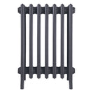 Grace - Astral Grey Mid Cast Iron Column Radiator H650mm x W454mm 6 Column - Floor Standing