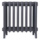 Grace - Astral Grey Mid Cast Iron Column Radiator H450mm x W514mm 6 Column - Wall Hung