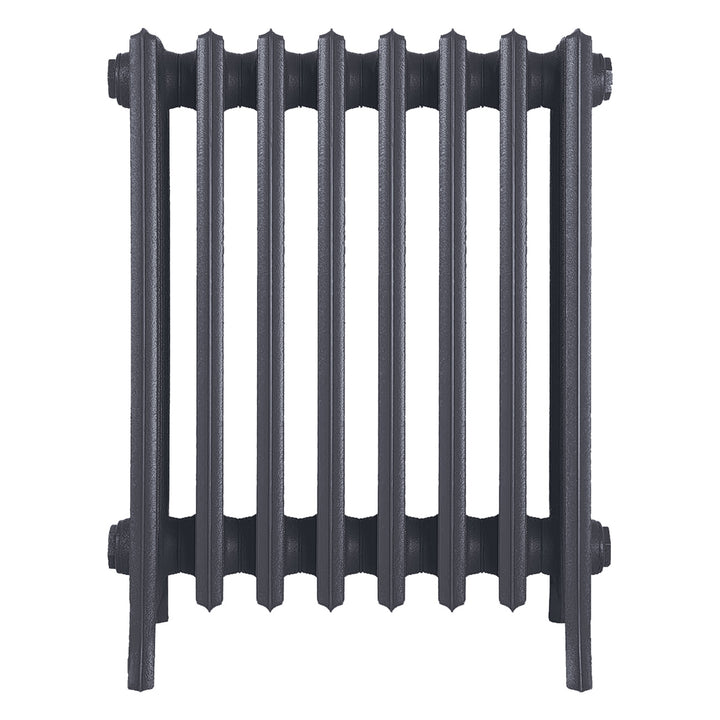 Grace - Astral Grey Mid Cast Iron Column Radiator H600mm x W514mm 6 Column - Wall Hung