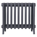 Grace - Astral Grey Mid Cast Iron Column Radiator H450mm x W575mm 6 Column - Wall Hung