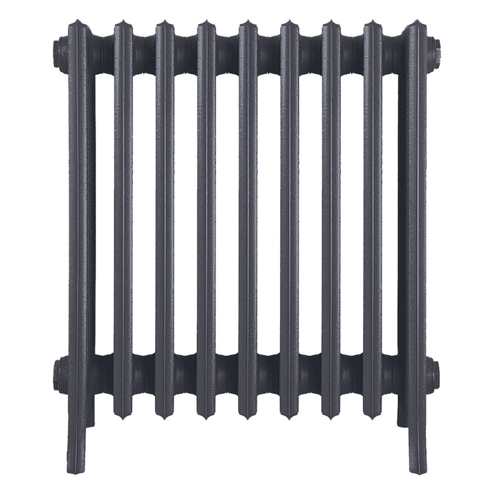 Grace - Astral Grey Mid Cast Iron Column Radiator H650mm x W575mm 6 Column - Floor Standing