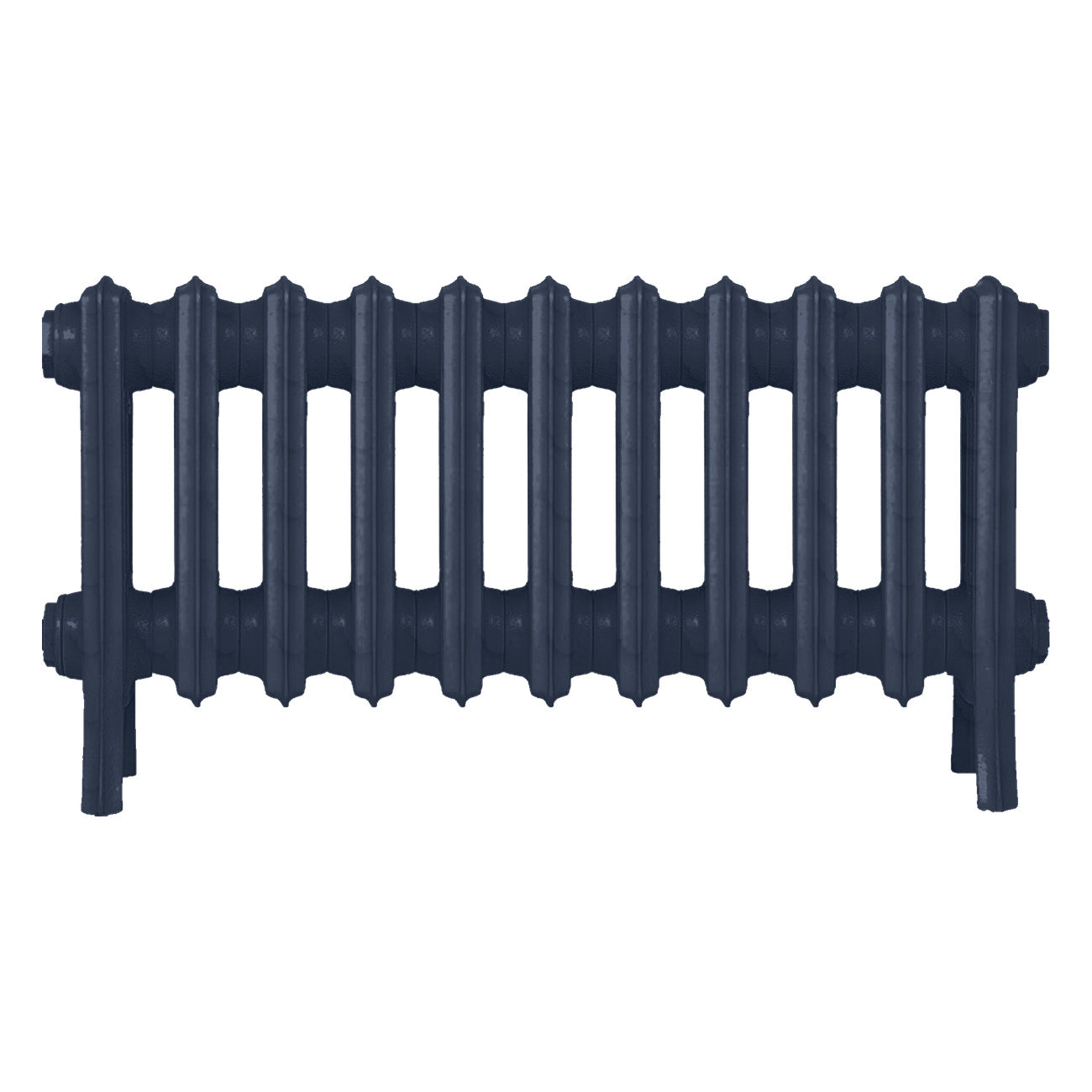 Grace - Anthracite Cast Iron Column Radiator H300mm x W696mm 4 Column - Wall Hung