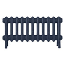 Grace - Anthracite Cast Iron Column Radiator H300mm x W696mm 4 Column - Wall Hung