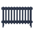 Grace - Anthracite Cast Iron Column Radiator H500mm x W696mm 4 Column - Floor Standing