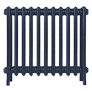 Grace - Anthracite Cast Iron Column Radiator H600mm x W696mm 4 Column - Wall Hung