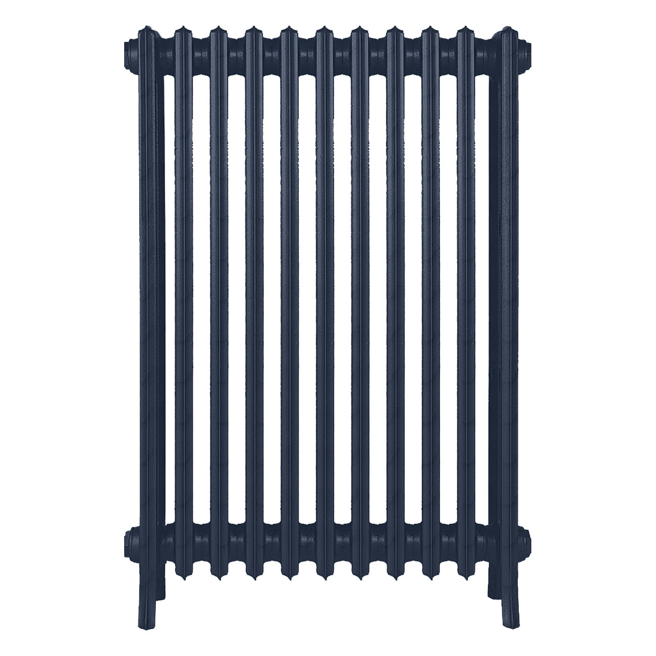 Grace - Anthracite Cast Iron Column Radiator H950mm x W696mm 4 Column - Floor Standing