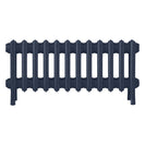 Grace - Anthracite Cast Iron Column Radiator H300mm x W756mm 4 Column - Wall Hung